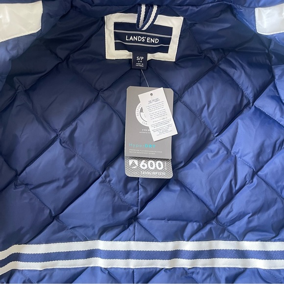 New Lands' End Women's Petite Expedition Down Winter Parka White S/P 6-8 - Picture 8 of 15